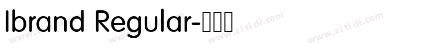 Ibrand Regular字体转换